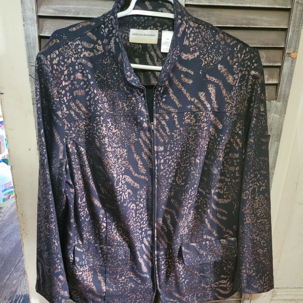 Women's Black and Gold Jacket